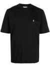 Etudes Studio Embroidered-logo Detail T-shirt In Black