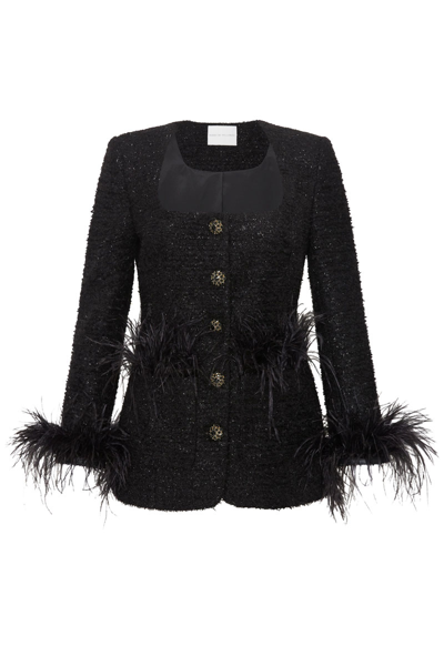 Rebecca Vallance Jourdan Jacket In Black