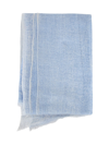 Oats &amp; Rice Wispy Cashmere Scarf In Sky Blue