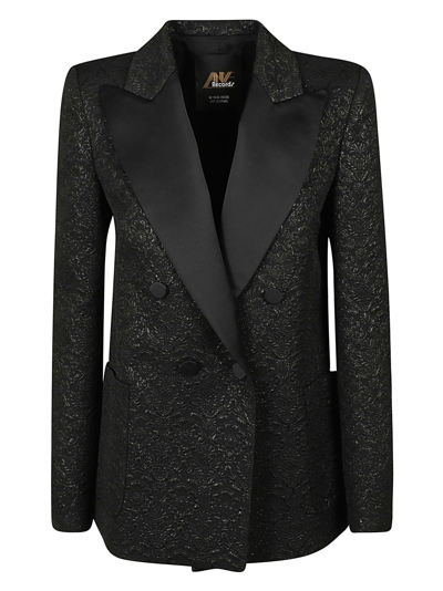 Aniye By Double-breasted Fitted Blazer In Black