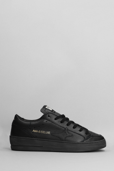 Ama Brand Sneakers In Black Leather