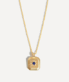 Missoma 18ct Gold-plated Vermeil Silver Engravable September Birthstone Star Ridge Pendant Necklace In Gold