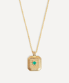 Missoma May Birthstone 18ct Yellow Gold-plated Vermeil Sterling-silver And Green Chalcedony Pendant Necklace In Gold
