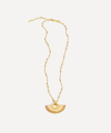 Missoma 18ct Gold-plated Vermeil Silver Zenyu Fan Pendant Necklace In Gold