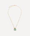 Missoma 18ct Gold Plated Vermeil Silver Lena Amazonite Pendant Necklace In Gold