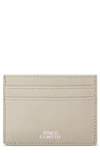 Vince Camuto Lanze Leather Card Case In Almond Beige