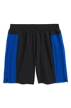 Fourlaps Bolt 7 Inch Shorts In Black/ Royal Blue