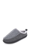 Floopi Tori Cable Knit Faux Shearling Slipper In Grey