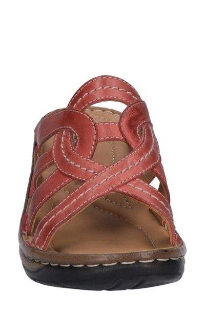 Josef Seibel Catalonia 01 Slide Sandal In Hibiscus