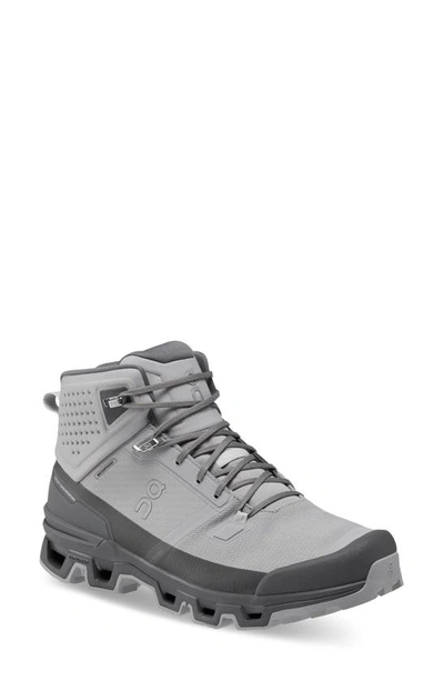 On Cloudrock 2 Waterproof Hiking Boots In Alloy | Eclipse