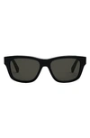 Celine Rectangular Sunglasses In Black