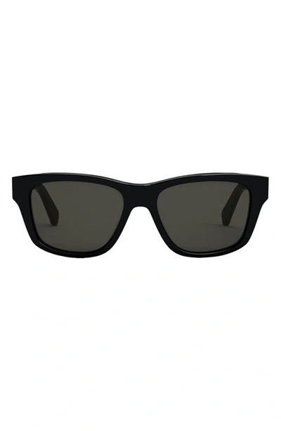 Celine Rectangular Sunglasses In Black