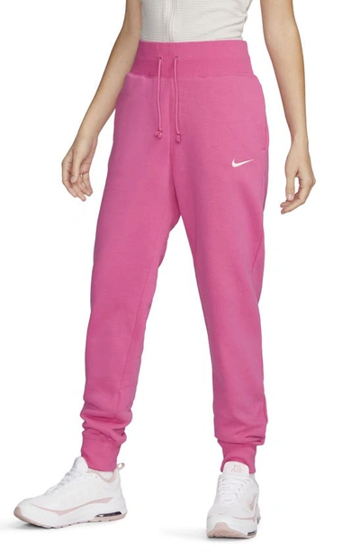 Nike Sportswear Phoenix Fleece Sweatpants In Pink