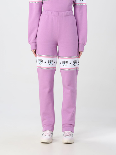 Chiara Ferragni Trousers  Woman Colour Lilac