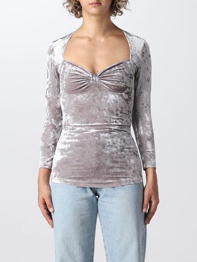 Isabel Marant Top Grey In Beige