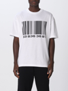 Vtmnts Big Barcode Cotton T-shirt In White