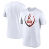 NIKE NIKE WHITE CLEVELAND BROWNS ICON LEGEND PERFORMANCE T-SHIRT