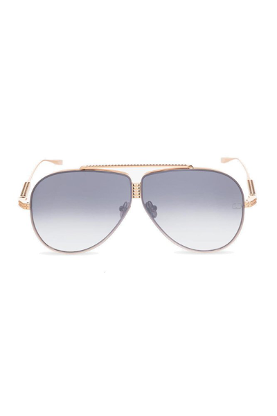 Valentino Eyewear Pilot Frame Sunglasses In Gold