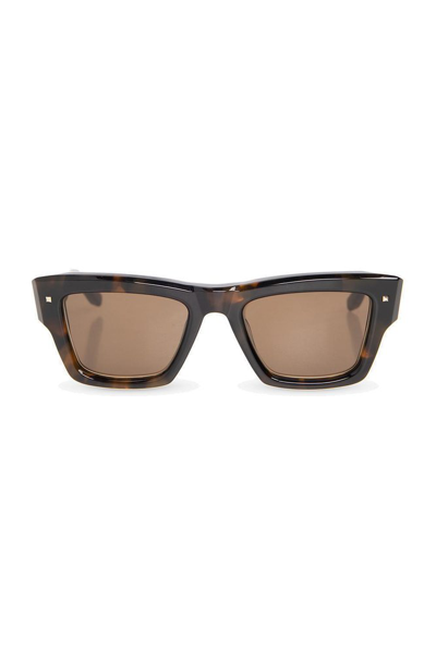 Valentino Square-frame Sunglasses In Multi