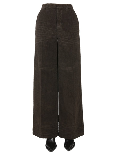 Dsquared2 Baggy Cut Corduroy Trousers In Brown