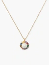 Kate Spade Candy Shop Pearl Halo Pendant In Multi