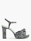 Kate Spade Miya Sandals In Black Silver