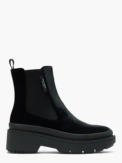 kate spade black booties