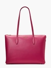 Kate Spade All Day Large Zip-top Tote In Plum Liqueur