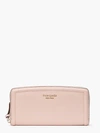 Kate Spade Knott Slim Continental Wallet In Mochi Pink