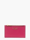 Kate Spade Morgan Small Slim Bifold Wallet In Plum Liqueur