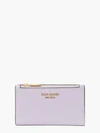 Kate Spade Morgan Small Slim Bifold Wallet In Lavender Cream
