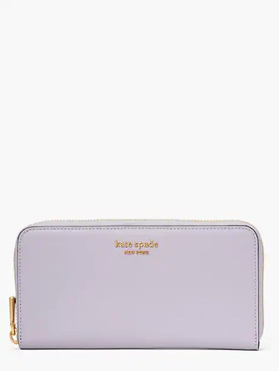 Kate Spade Morgan Zip-around Continental Wallet In Lavender Cream