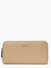 Kate Spade Veronica Zip-around Continental Wallet In Timeless Taupe