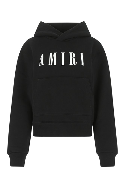 Amiri Logo Printed Crewneck Sweatshirt In Black