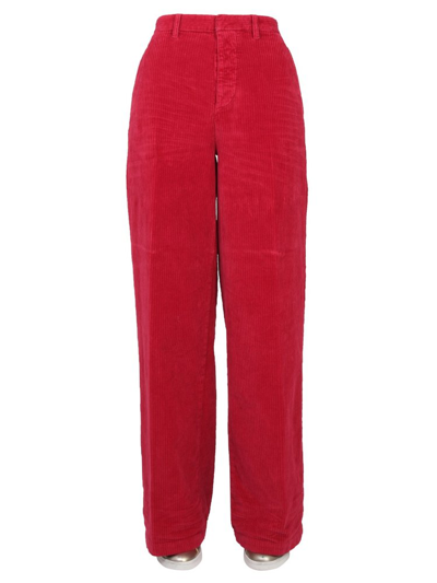 Dsquared2 Baggy Cut Corduroy Trousers In Pink