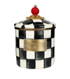 MACKENZIE-CHILDS MACKENZIE-CHILDS SMALL COURTLY CHECK ENAMEL CANISTER