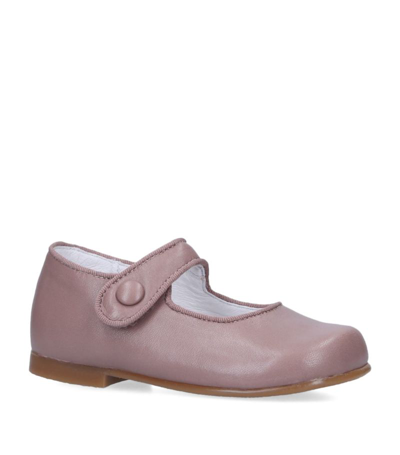 Papouelli Kids'  Leather Catalina Mary Janes In Pink