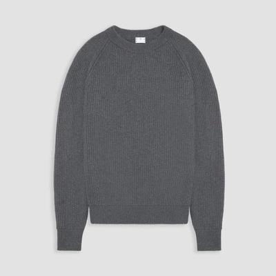 Asket The Heavy Wool Jumper Charcoal Melange