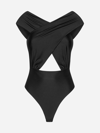 The Andamane Hola Jersey Bodysuit In Black