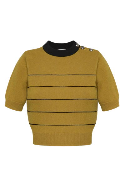 George Keburia Wool-cashmere Striped Top