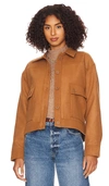 Monrow Weekend Jacket In Cognac