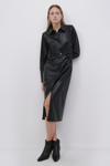 Jonathan Simkhai Hearst Eco-stretch Vegan Dress In Black