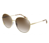 Chloé Brown Gradient Round Ladies Sunglasses Ch0027s 001 61 In Gold