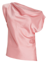 Paris Georgia Women's Christophe Draped Satin Off-the-shoulder Top In Pink
