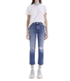 Mother The Tomcat Distressed Crop Jeans In Playing With Scissors In Multi