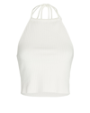 The Range Cinched Cotton-blend Tank Top In White