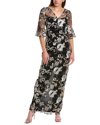 ADRIANNA PAPELL Adrianna Papell Embroidered Column Gown
