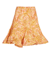 AGUA BY AGUA BENDITA Agua By Agua Bendita Cerezo Pleated Floral Mini Skirt