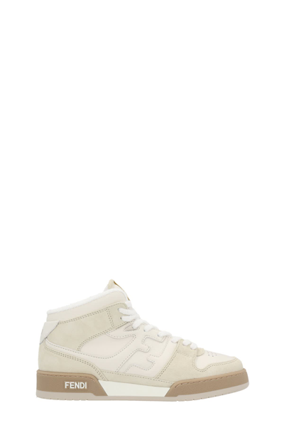 Fendi Match` Sneakers In Bianco