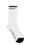GIVENCHY SOCKS IN WHITE COTTON